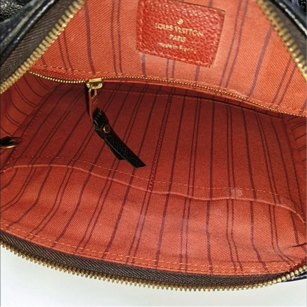 Louis Vuitton Black Embossed Satchel